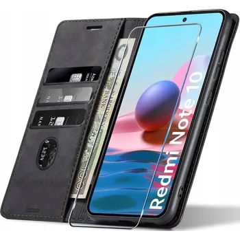 Pouzdro na mobilní telefon Pouzdro s klopou Koanni pro Xiaomi Redmi Note 10, Redmi Note 10s, černé