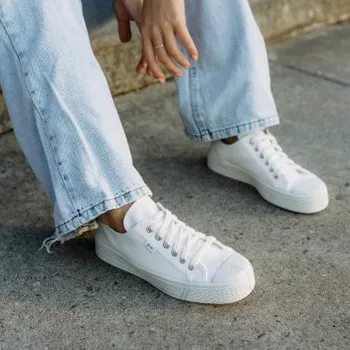 Pánská obuv Vasky Kanvasky White - Pánské plátěné tenisky / botasky bílé | česká výroba ze Zlína 44 EU