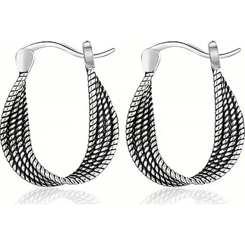 Náušnice Náušnice závěsné náušnice dámské stříbrné 925 Gotika, Rock, Punk, Boho, Had