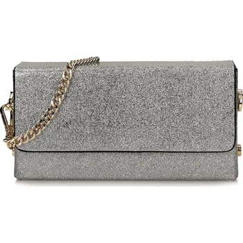 Toscanio kožená kabelka G08 TOS L600 stříbrná