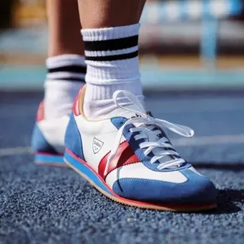 Dámské tenisky Botas Classic Trikolora - Dámské kožené tenisky / botasky modro-bílo-červené | česká výroba ze Zlína 36 EU