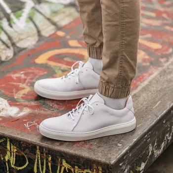 Dámské tenisky Vasky Teny White - Dámské kožené tenisky / botasky bílé | česká výroba ze Zlína 38 EU