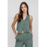 Vero Moda dámská lněná vesta Mymilo mátová Velikost: XS