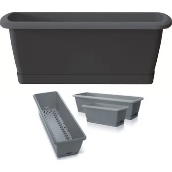 Truhlík PROSPERPLAST Květináč truhlík 39,7cm RESPANA EASYCARE ISE400S-S433 antracit plastový