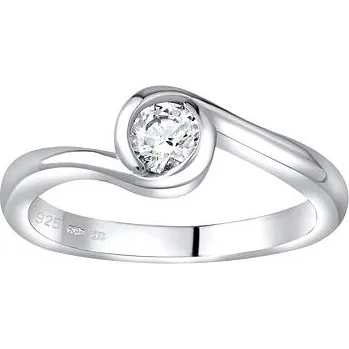 Prsten Stříbrný prsten se Swarovski® Zirconia velikost obvod 59 mm JJJR0555S-obvod 59 mm