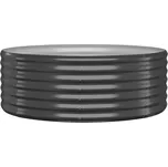 Kulatý vyvýšený záhon z práškově…