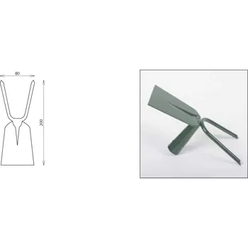 Motyka FED Motyka plochá dvouzubá 200mm bez násady