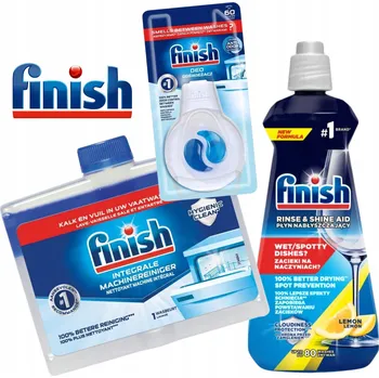 Finish Sada: Čistič myčky + Osvěžovač + Leštidlo Lemon