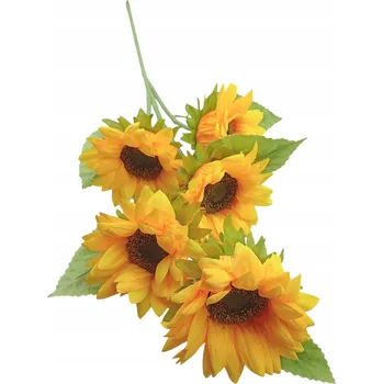 umělá květina UMĚLÁ SLUNEČNICE VĚTVIČKA PRO ARANŽMÁ VÁZY DEKORACE KVALITNÍ 100CM