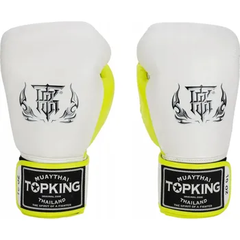 Boxerské rukavice Boxerské rukavice Top King TKBGRBSL-WH-GL-10OZ 10 oz