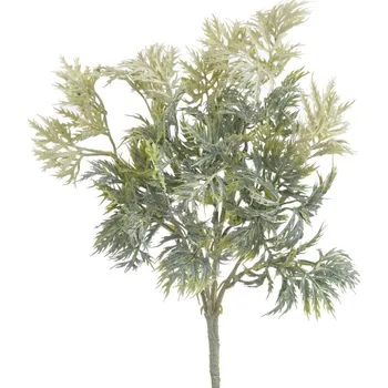 umělá květina Umělé listy eryngium - zelená/bílá