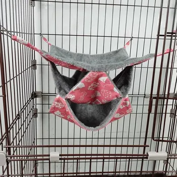 Pelíšek pro psa Teplý závěsný pelíšek pro malé mazlíčky | houpací síť, závěsný pelíšek - D tři vrstvy , M 35X35CM