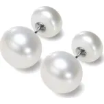 Olivie Oboustranné náušnice PERLY AAA 9549 Barva: Bílá Ag 925; ≤4,7 g.