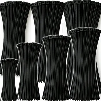 Stahovací páska Sada STAHOVACÍ PÁSKY na kabely 2,5 3,6 4,8 mm, černé, 700 ks