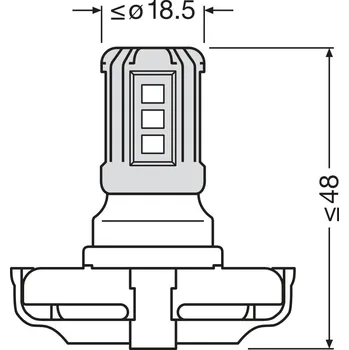 Autožárovka Žárovka ams-OSRAM 5201DWP-1BL
