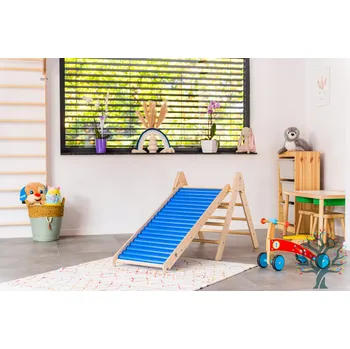 skluzavka Skluzavka s válečky M - Domácí dětské hřiště, Dřevěné hračky