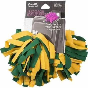Příslušenství k zavazadlu Pomchies ID třásně na zavazadla bottle green/yellow gold