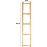 Noha LSN 163 cm na dřevěný regál borovice