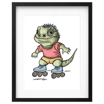 Plakát Plakát - agama na kolečkáčích