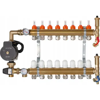 rozdělovač topení Rozdělovač s čerpadlovou skupinou BraxTherm RTM-TAS-DEZZ-08
