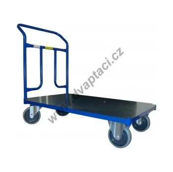Plošinový vozík Plechový plošinový vozík 1BKB 1000x700 mm, nosnost 600 kg, šroubovací madlo