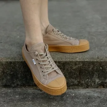 Dámské tenisky Vasky Kanvasky Sand - Dámské plátěné tenisky / botasky hnědé | česká výroba ze Zlína 40 EU