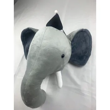 Dekorace do dětského pokoje Hlava zvířátka na stěnu pro dětský pokoj | nástěnná dekorace, dětská dekorace - slon A