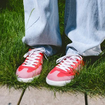 Dámské tenisky Botas Iconic Nagano 98 - Dámské kožené tenisky / botasky červeno-růžové | česká výroba ze Zlína 36 EU