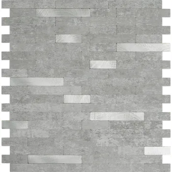 Kámen a kov, vlysy, dlaždice 29,7 x 29,2 cm, 2704005 / obklady, prémiové samolepicí dlaždice na zeď d-c-fix