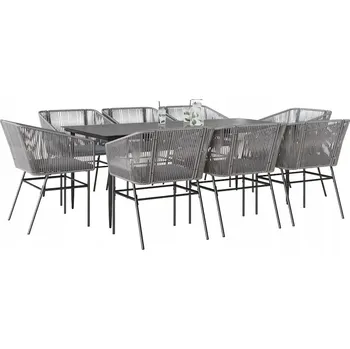 Zahradní sestava Ratanová sedací souprava na zahradu VidaXL, šedá, 1 díl