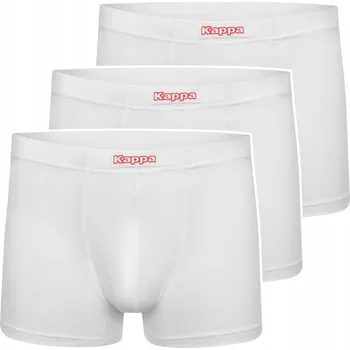 Boxerky K1201 vel. XL PÁNSKÉ ORIGINÁLNÍ BOXERKY KAPPA PREMIUM 3-balení BÍLÉ