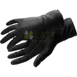 WUSSOW jednorázové nitrilové rukavice s diamantovou texturou černé (100 ks/balení) vel.8 / M