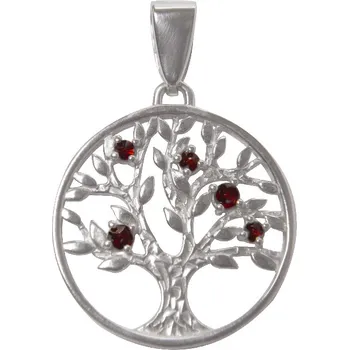 Přívěsek Český granát přívěsek stříbrný 141436