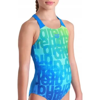 Dámské plavky Plavky Arena Multi Colours V-Back Modré 164