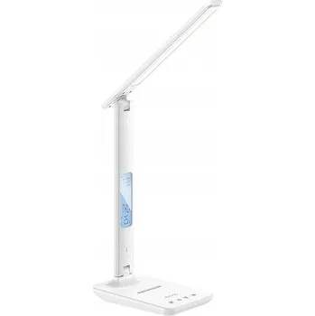 Lampička Yesido Stolní lampička DS20 s indukčním nabíjením a LCD displejem, bílá