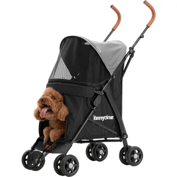 Kočárek pro psa Kenyone Kočárek pro psy 45,72 x 114,3 x 83 cm, černý/šedý