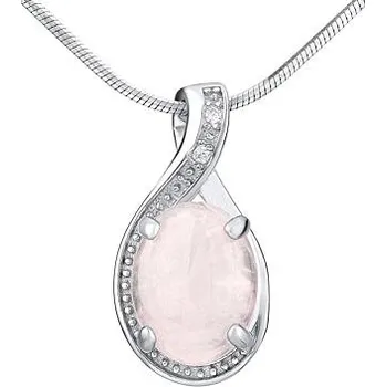 Přívěsek Stříbrný přívěsek s přírodním Růženínem JST14810RU