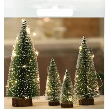Vánoční dekorace Sada LED vánočních stromků Umělý dekorativní vánoční stromek 4 ks