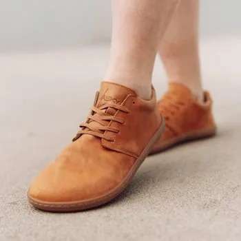 Pánské polobotky Vasky Terry Caramel - Pánské kožené barefoot světle hnědé | česká výroba ze Zlína 47 EU