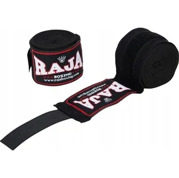 Boxerské rukavice Bandáže boxerské raja 4,5M ČERNÉ