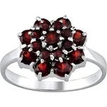 Stříbrný prsten s pravým přírodním Granátem velikost obvod 47 mm FNJR0035G-obvod 47 mm