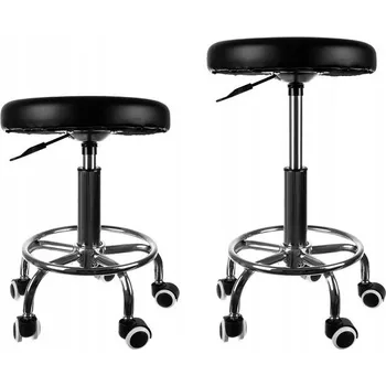 Barová židle Barová Židle Beautylushh černý 54 cm umělá kůže