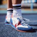 Botas Classic Trikolora - Pánské kožené tenisky / botasky modro-bílo-červené | česká výroba ze Zlína 47 EU