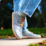 Vasky Terry Grey - Dámské kožené barefoot šedé | česká výroba ze Zlína 37 EU