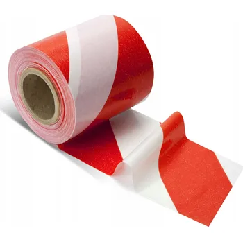 Lepicí páska OZNAČOVACÍ PÁSKA BÍLO-ČERVENÁ 85MM/100M