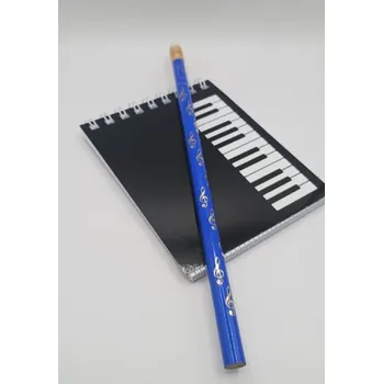 Dárkový balíček pro kluky - hudební blok a modrá tužka houslový klíč