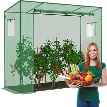 Skleník Fóliový tunel 200 x 80 cm, 1,6 m2, zelený