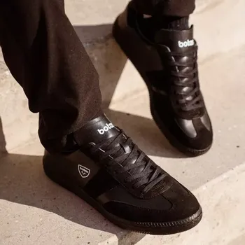 Pánské tenisky Botas Iconic Dark - Pánské kožené tenisky / botasky černé | česká výroba ze Zlína 43 EU