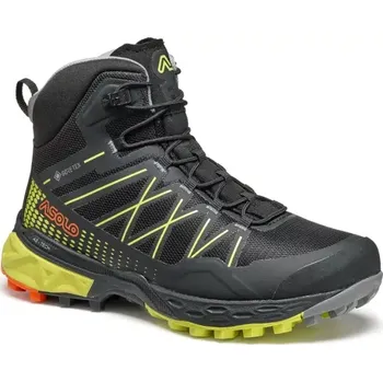 Dětská treková obuv Dětské pohorky Asolo Tahoe MID GTX Jr, black/safery yellow - EU 30