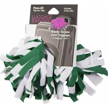 Příslušenství k zavazadlu Pomchies ID třásně na zavazadla bottle green/white